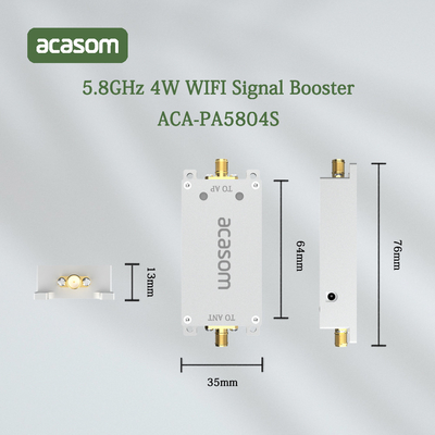 Λευκός 4 W Wifi ασύρματος 5.8 GHz ενισχυτής σήματος για DJI Phantom