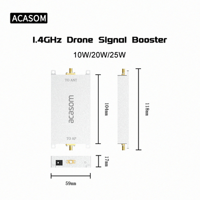 Αποτελεσματικότητα 45% 40dBm 1.4GHz RF Μοντέλο Διοικητικού ενισχυτή για ασύρματο εκτενιστή