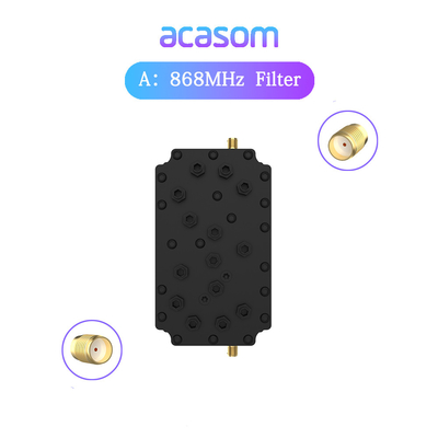 60dB Απόρριψη 868MHz Φίλτρο Κωλότητας Για Δίκτυο Ηλίου 868M SAW Φίλτρο Lora HNT 863M