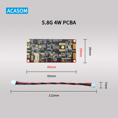 Ενίσχυρος ενισχυτής σήματος RF 5W 37dBm 12V PCBA για 5,8GHz &amp; 2,4GHz επέκταση ασύρματης εμβέλειας